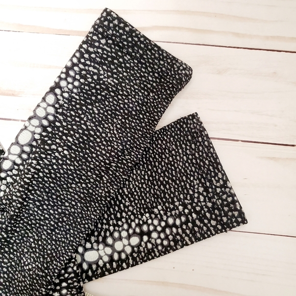 Kenneth Cole Sheer Mesh Black Patchwork Top - Picture 10 of 10